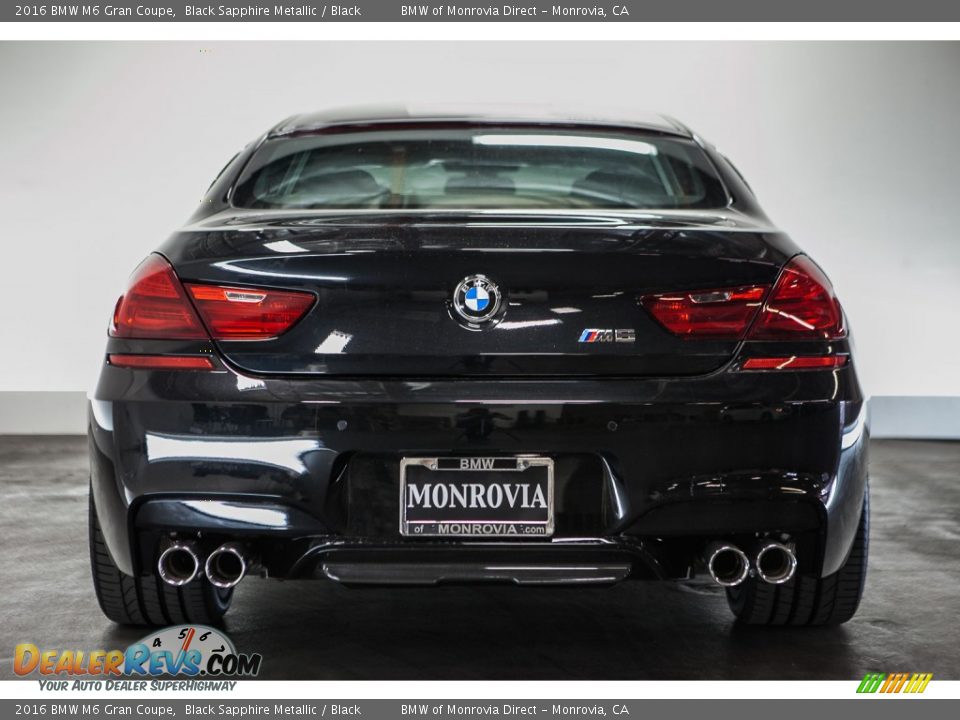 2016 BMW M6 Gran Coupe Black Sapphire Metallic / Black Photo #3