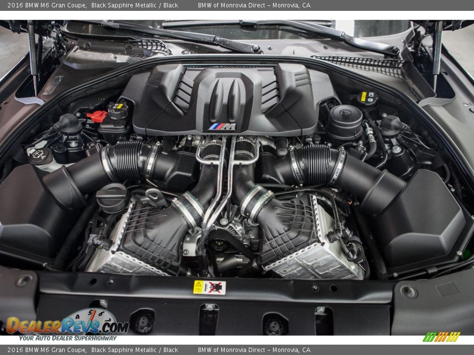 2016 BMW M6 Gran Coupe 4.4 Liter M TwinPower Turbocharged DI DOHC 32-Valve VVT V8 Engine Photo #8