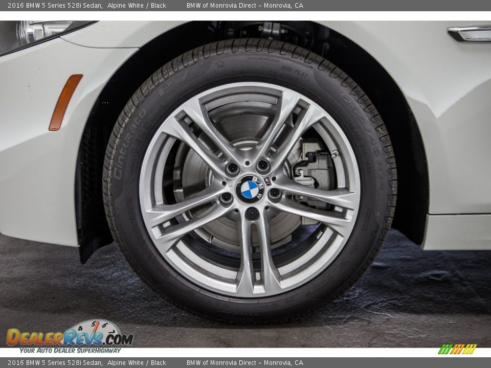 2016 BMW 5 Series 528i Sedan Alpine White / Black Photo #10
