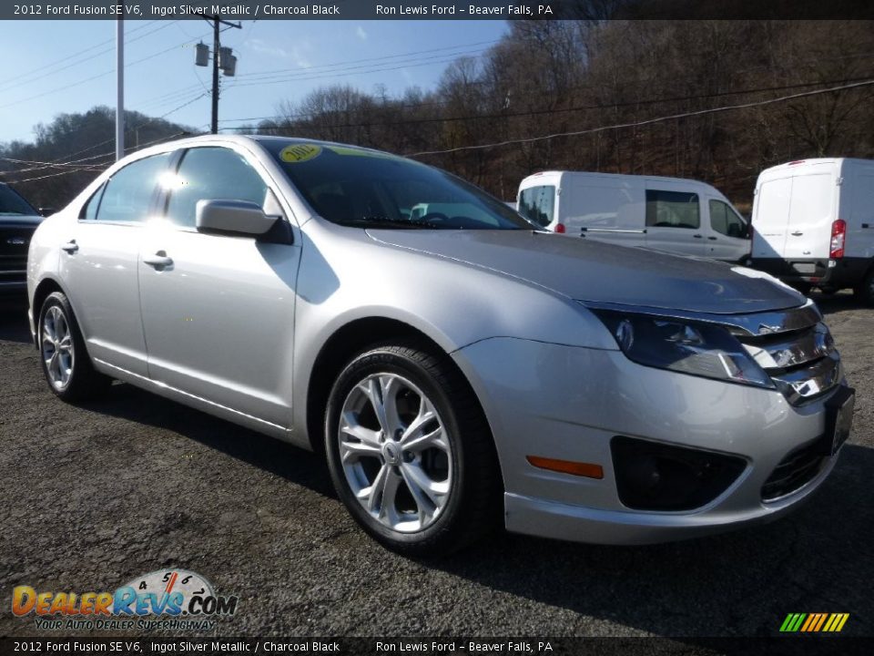 2012 Ford Fusion SE V6 Ingot Silver Metallic / Charcoal Black Photo #9