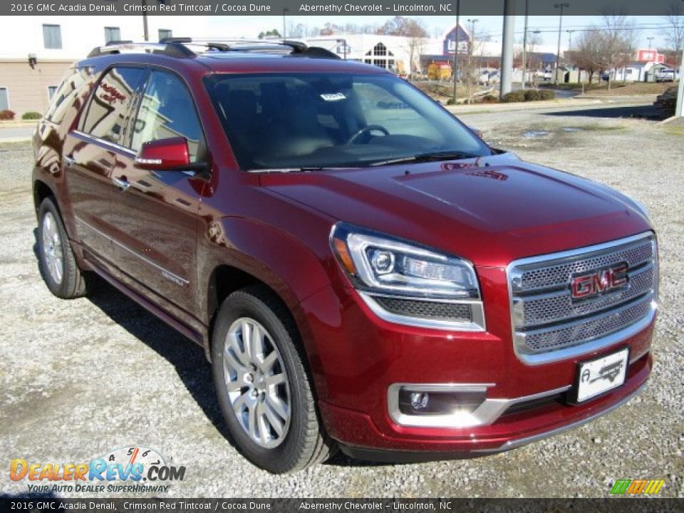 2016 GMC Acadia Denali Crimson Red Tintcoat / Cocoa Dune Photo #1