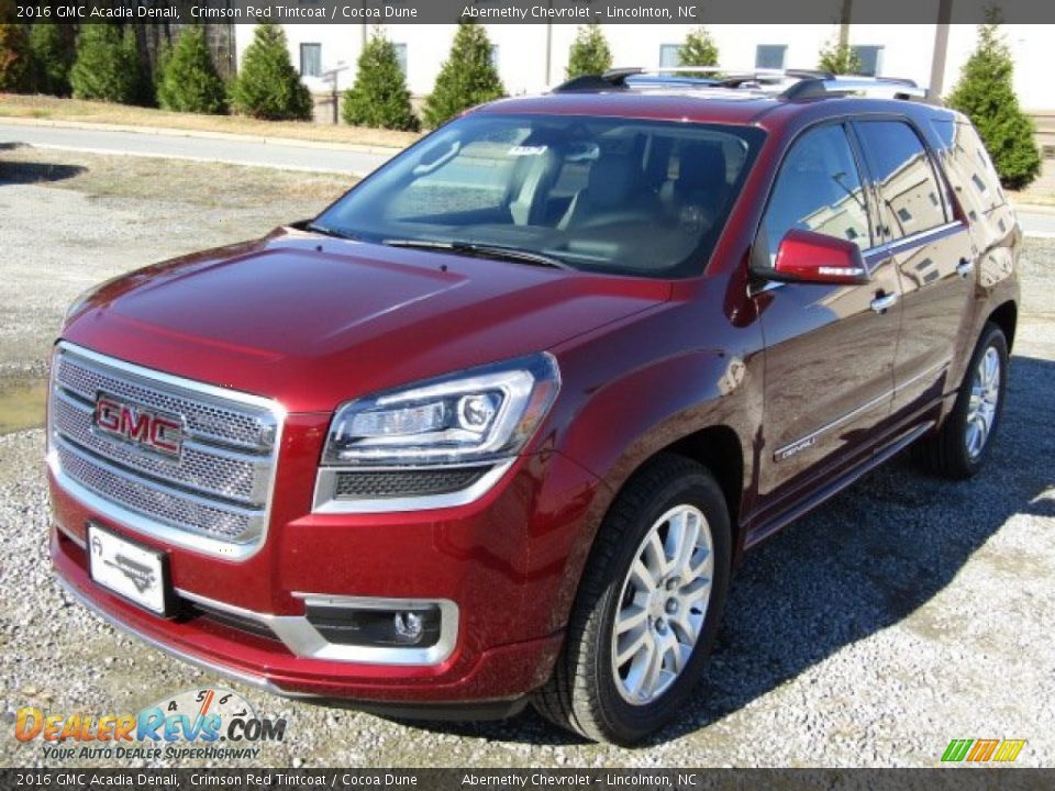 2016 GMC Acadia Denali Crimson Red Tintcoat / Cocoa Dune Photo #2