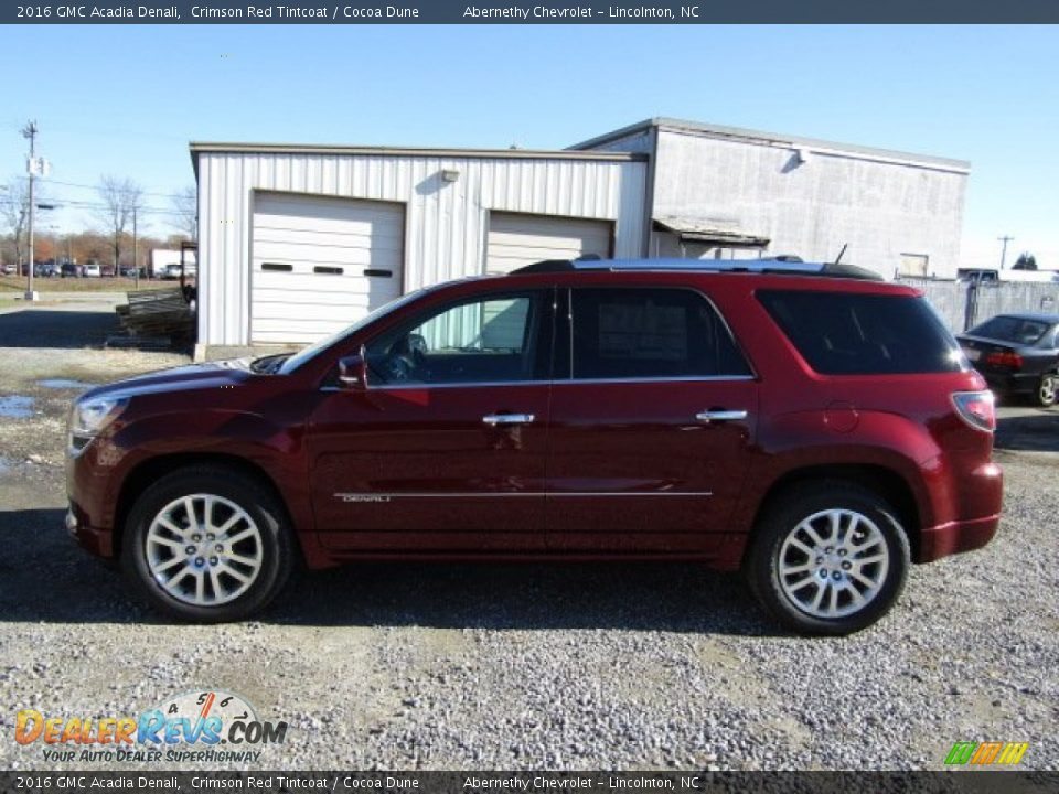 2016 GMC Acadia Denali Crimson Red Tintcoat / Cocoa Dune Photo #3