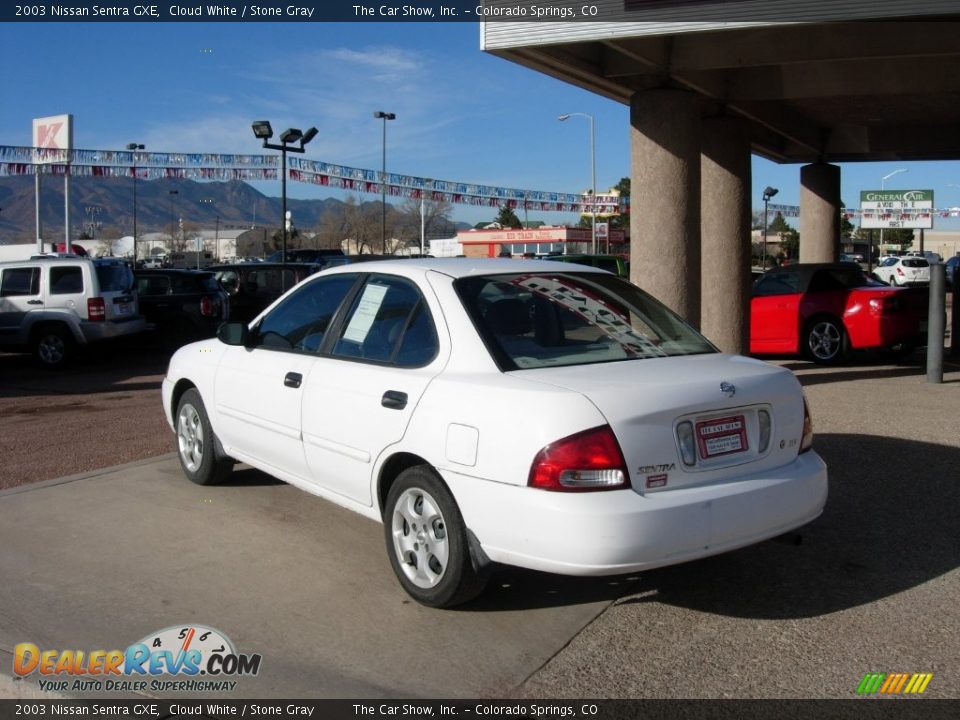 2003 Nissan Sentra GXE Cloud White / Stone Gray Photo #3