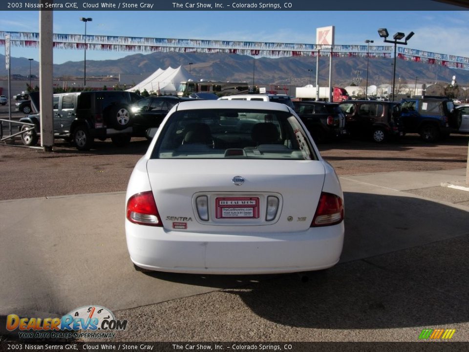 2003 Nissan Sentra GXE Cloud White / Stone Gray Photo #4