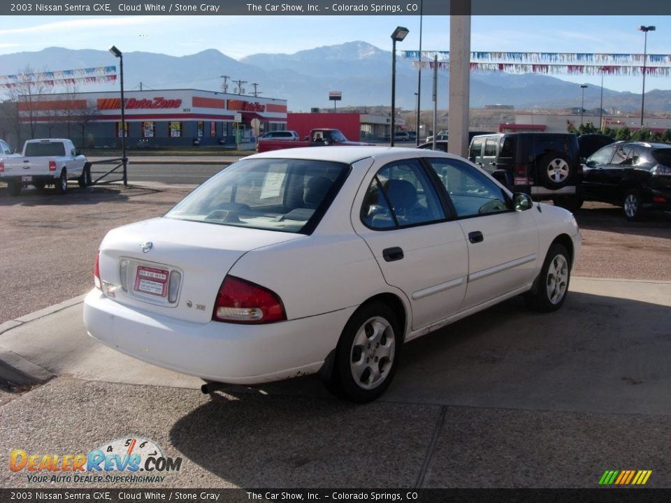 2003 Nissan Sentra GXE Cloud White / Stone Gray Photo #5