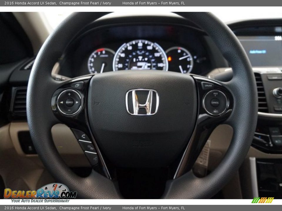 2016 Honda Accord LX Sedan Champagne Frost Pearl / Ivory Photo #10