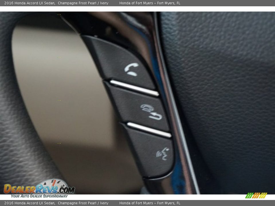 2016 Honda Accord LX Sedan Champagne Frost Pearl / Ivory Photo #12