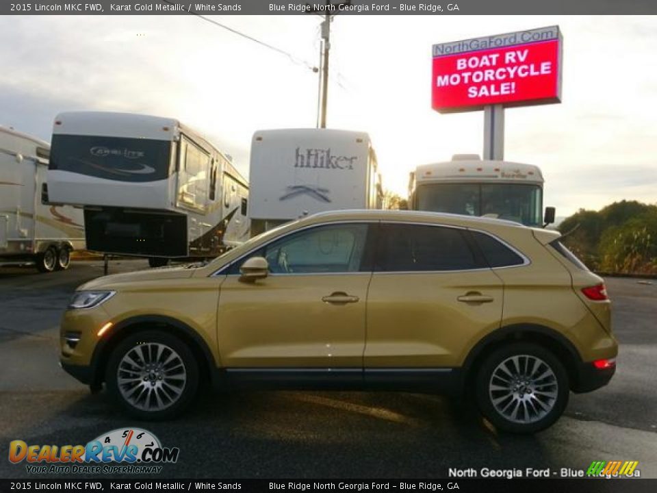 2015 Lincoln MKC FWD Karat Gold Metallic / White Sands Photo #2