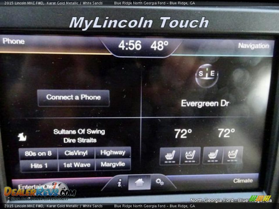 2015 Lincoln MKC FWD Karat Gold Metallic / White Sands Photo #23