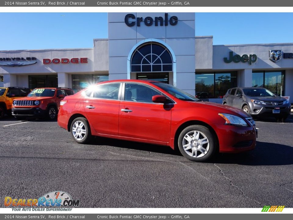 2014 Nissan Sentra SV Red Brick / Charcoal Photo #1
