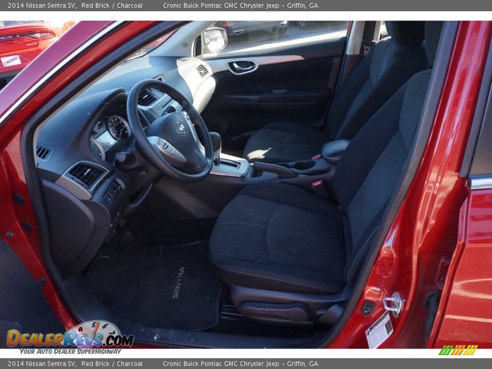 2014 Nissan Sentra SV Red Brick / Charcoal Photo #9