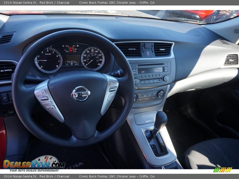 2014 Nissan Sentra SV Red Brick / Charcoal Photo #10