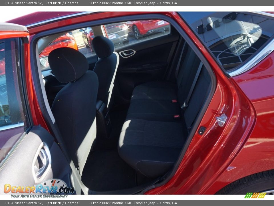 2014 Nissan Sentra SV Red Brick / Charcoal Photo #12