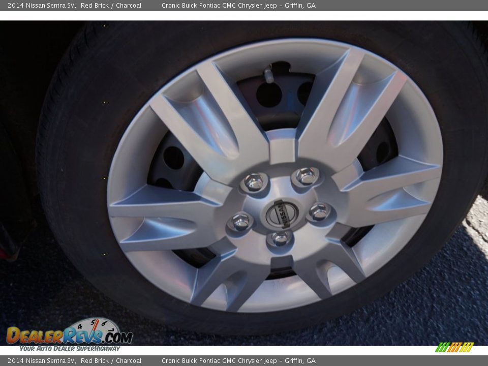 2014 Nissan Sentra SV Red Brick / Charcoal Photo #13