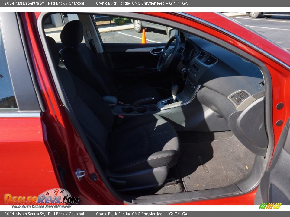 2014 Nissan Sentra SV Red Brick / Charcoal Photo #16