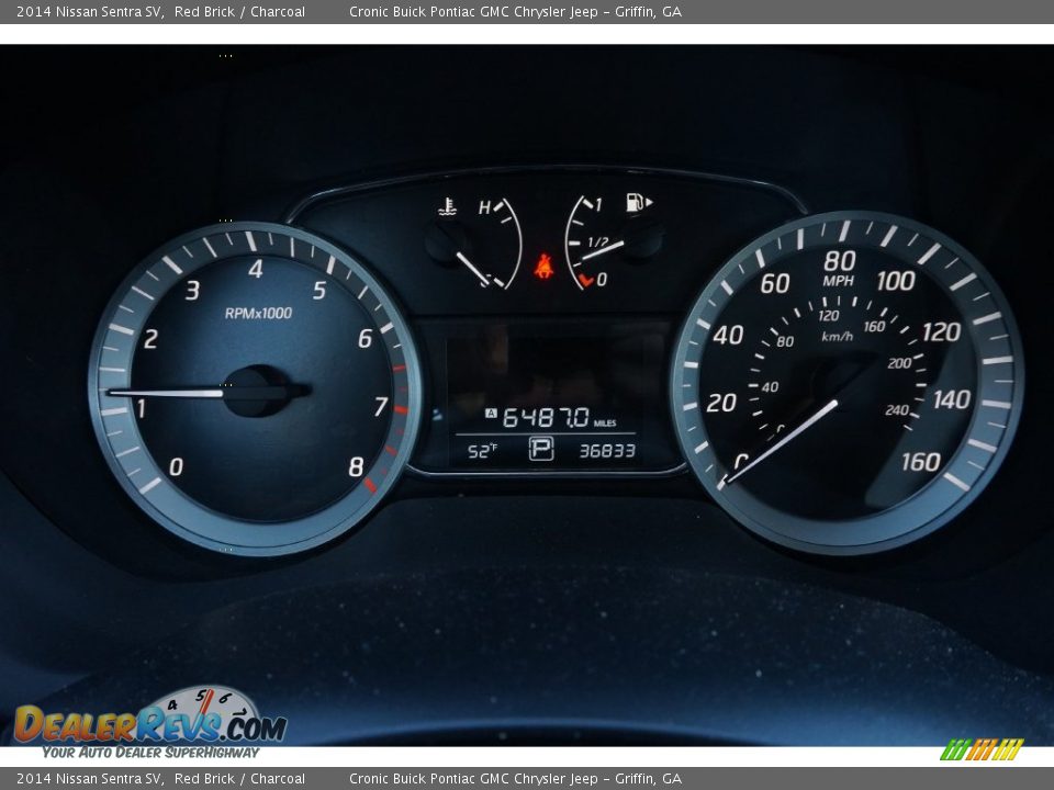 2014 Nissan Sentra SV Red Brick / Charcoal Photo #18