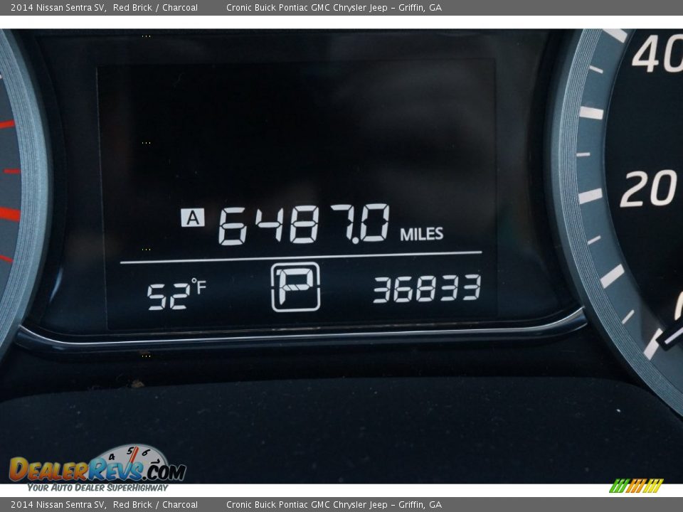 2014 Nissan Sentra SV Red Brick / Charcoal Photo #19