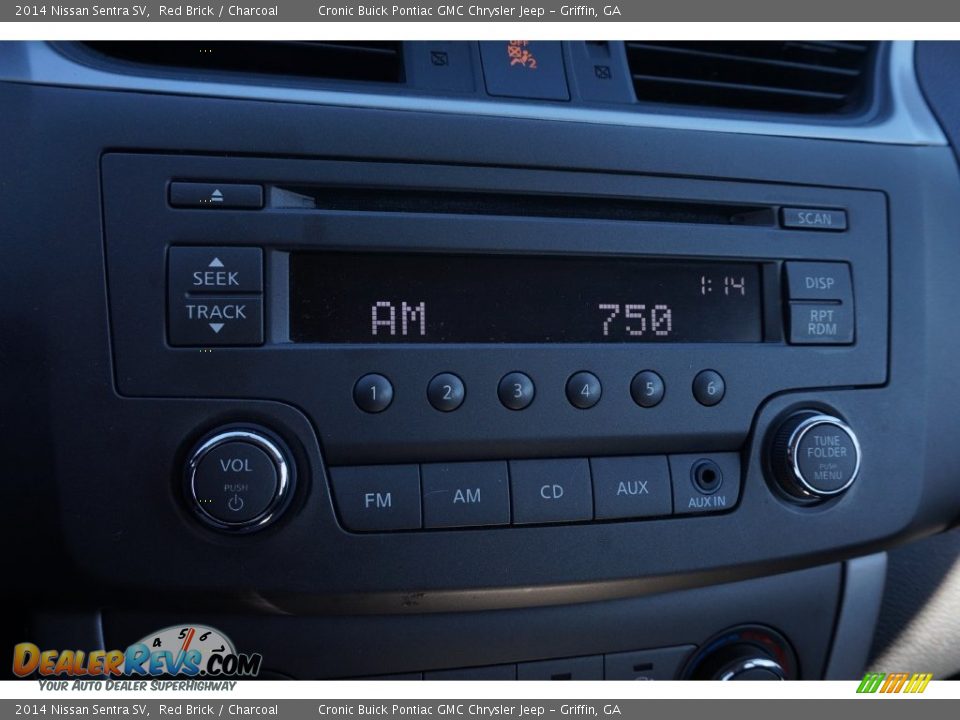 2014 Nissan Sentra SV Red Brick / Charcoal Photo #20