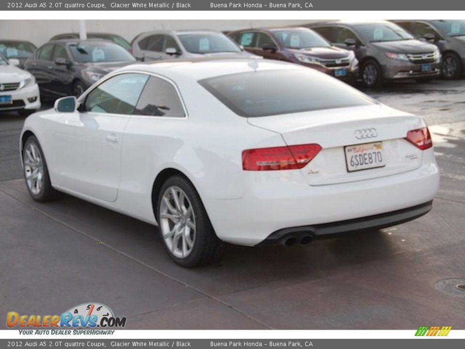 2012 Audi A5 2.0T quattro Coupe Glacier White Metallic / Black Photo #2