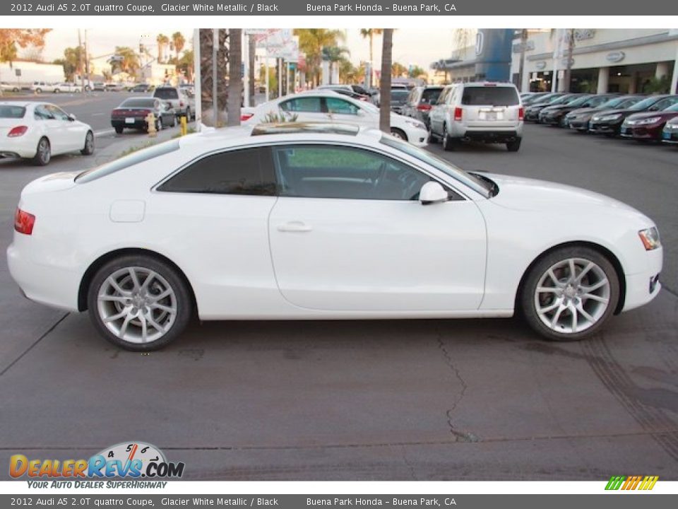 2012 Audi A5 2.0T quattro Coupe Glacier White Metallic / Black Photo #12