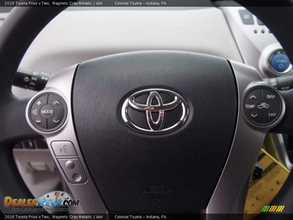2016 Toyota Prius v Two Magnetic Gray Metallic / Ash Photo #10