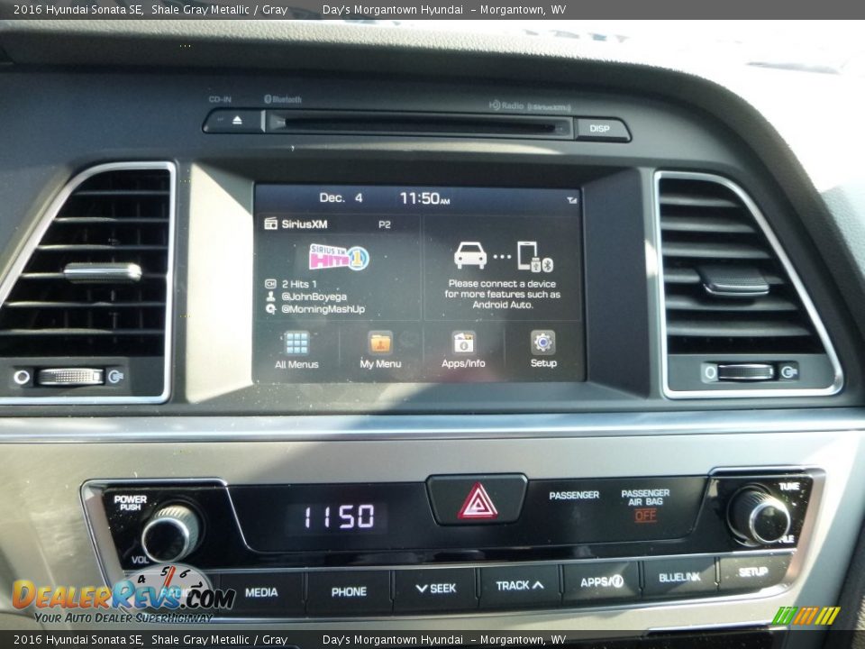 2016 Hyundai Sonata SE Shale Gray Metallic / Gray Photo #16