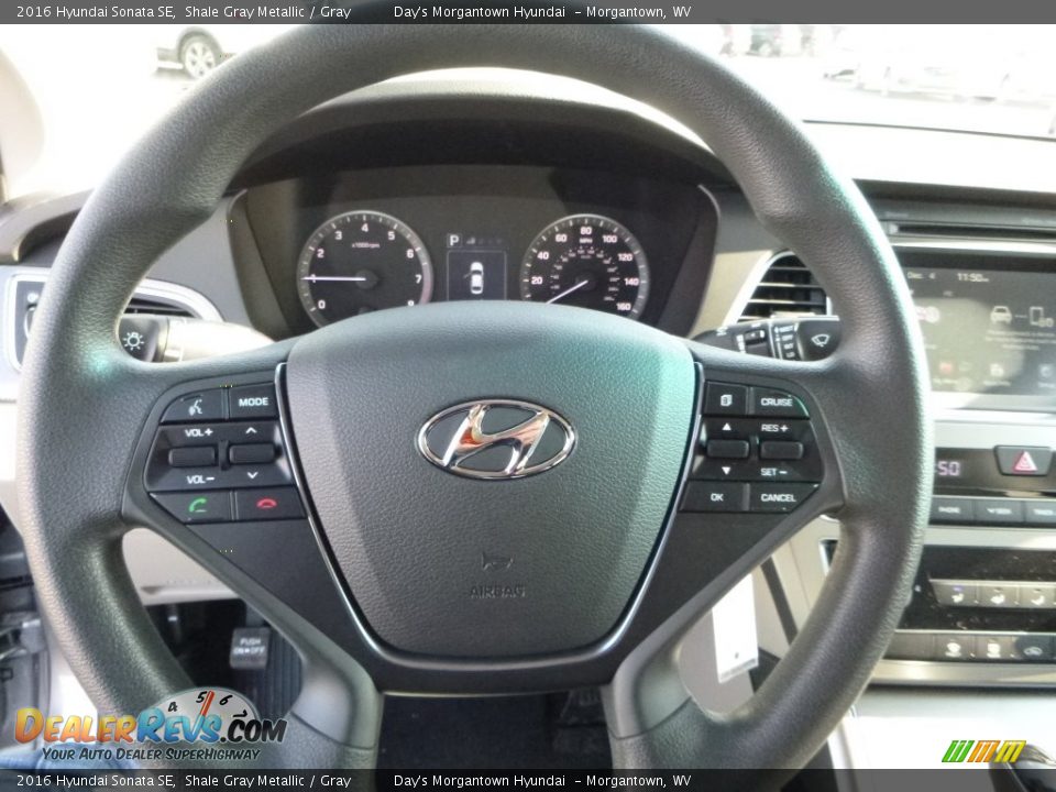 2016 Hyundai Sonata SE Shale Gray Metallic / Gray Photo #20