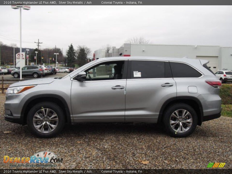 Silver Sky Metallic 2016 Toyota Highlander LE Plus AWD Photo #2