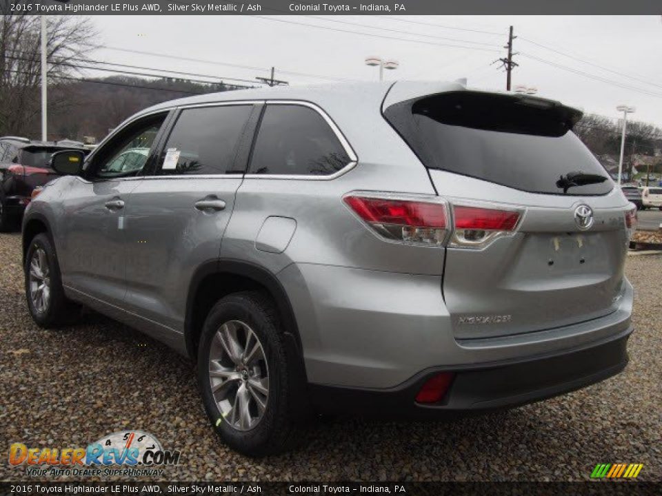 Silver Sky Metallic 2016 Toyota Highlander LE Plus AWD Photo #3