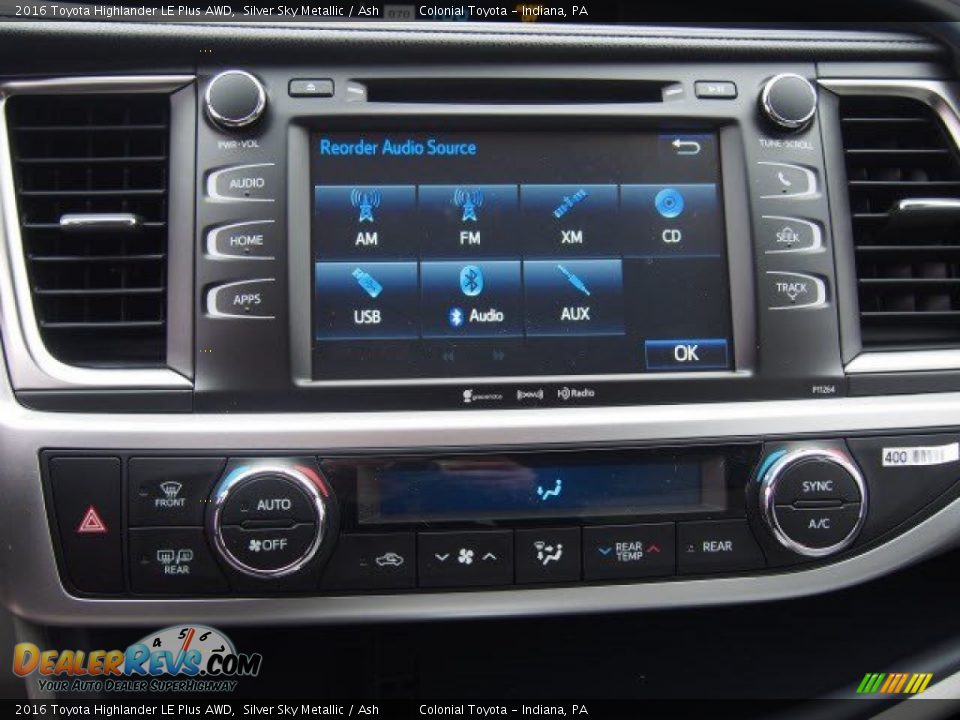 Controls of 2016 Toyota Highlander LE Plus AWD Photo #7
