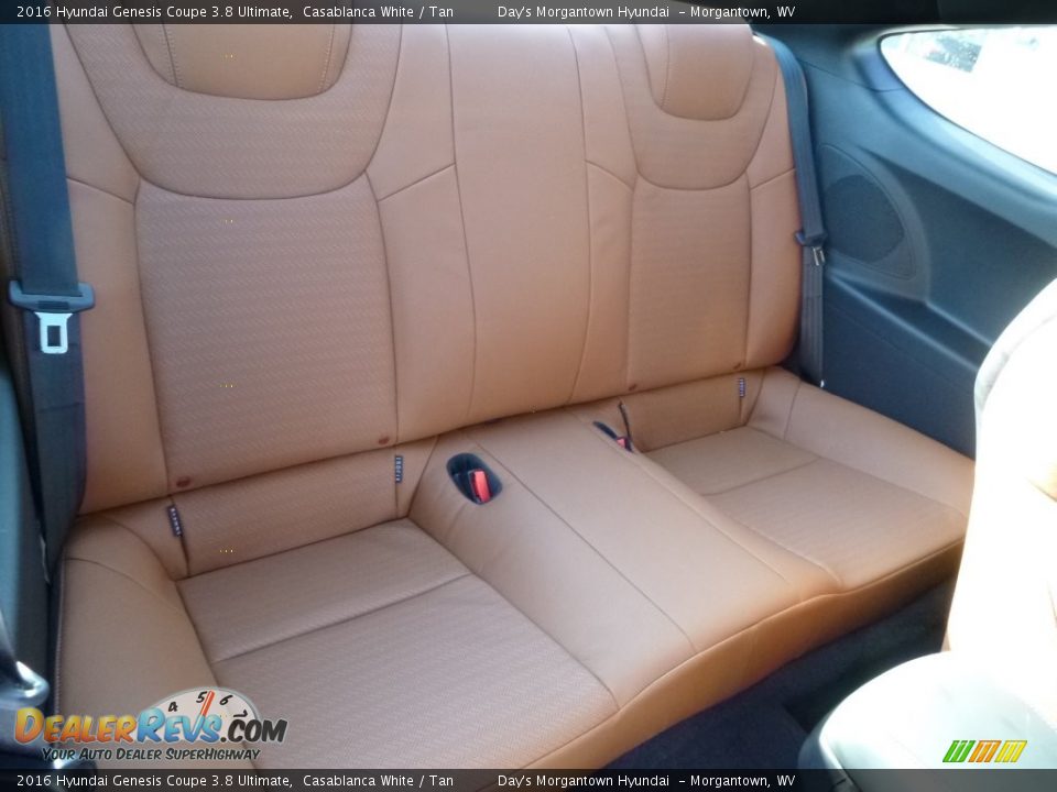 Rear Seat of 2016 Hyundai Genesis Coupe 3.8 Ultimate Photo #7