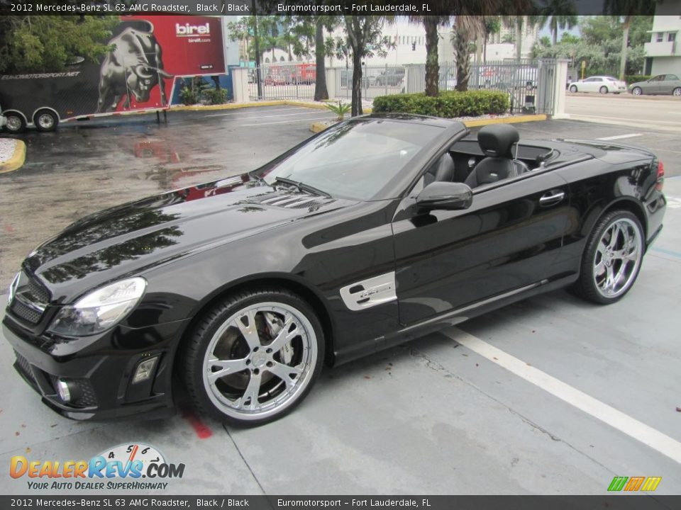 2012 Mercedes-Benz SL 63 AMG Roadster Black / Black Photo #1