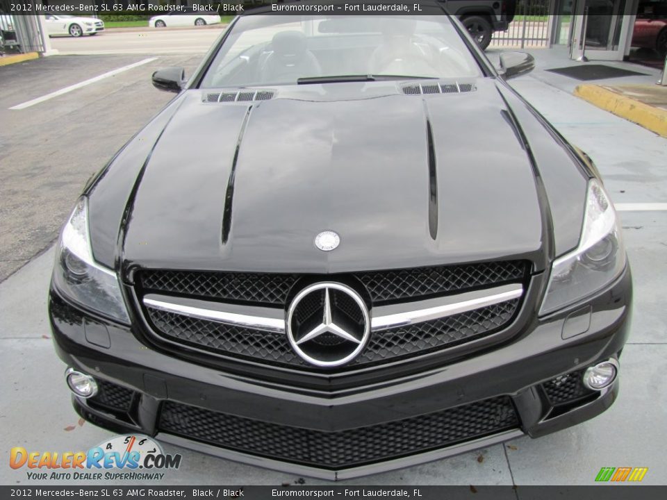 2012 Mercedes-Benz SL 63 AMG Roadster Black / Black Photo #3