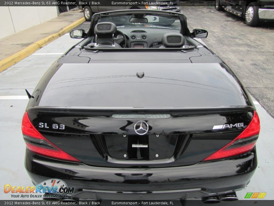 2012 Mercedes-Benz SL 63 AMG Roadster Black / Black Photo #6