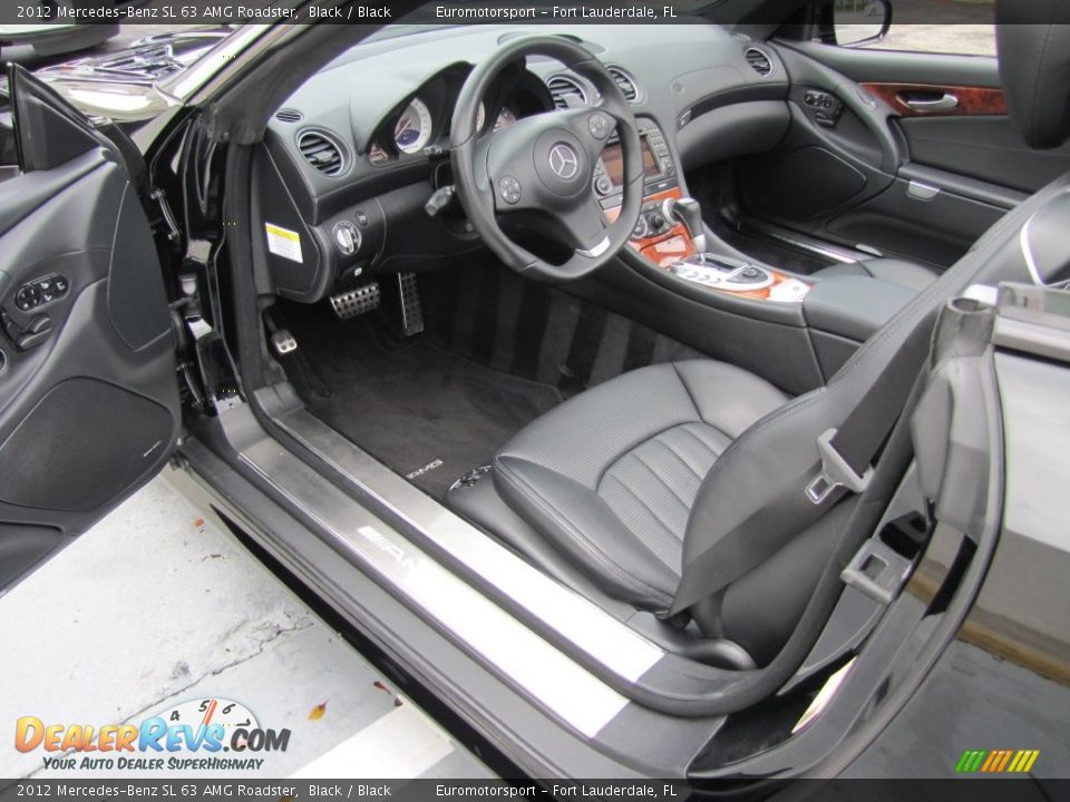 2012 Mercedes-Benz SL 63 AMG Roadster Black / Black Photo #8