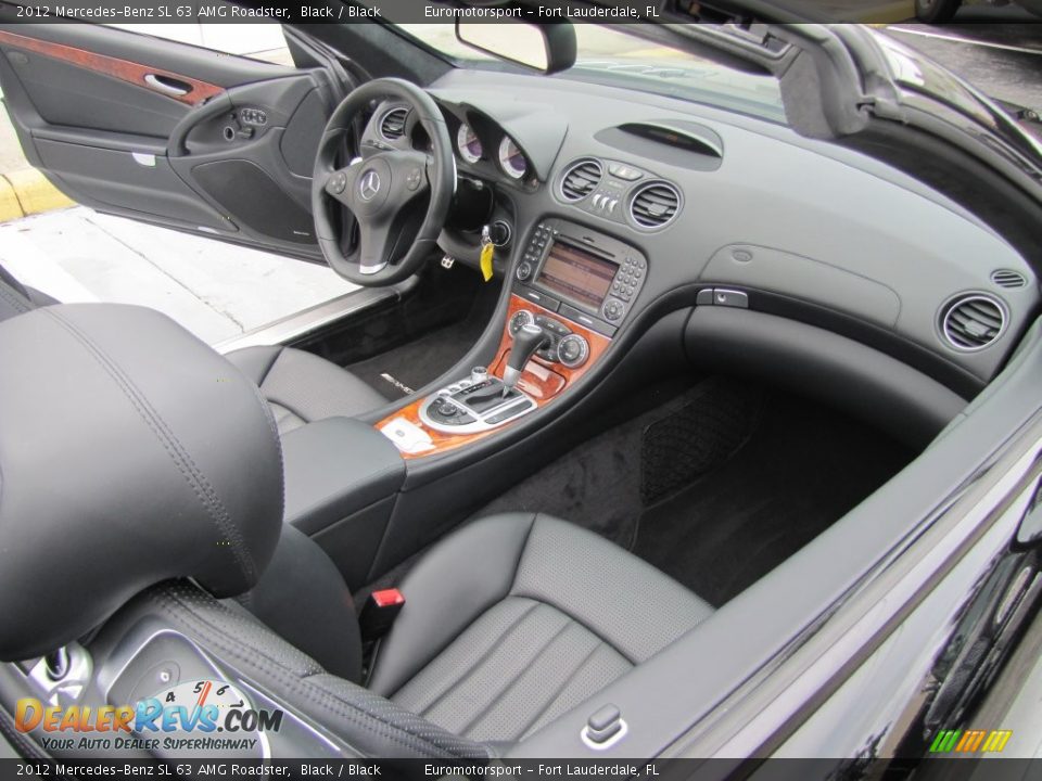 2012 Mercedes-Benz SL 63 AMG Roadster Black / Black Photo #10
