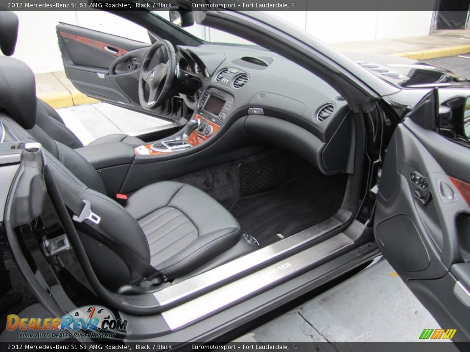 2012 Mercedes-Benz SL 63 AMG Roadster Black / Black Photo #11