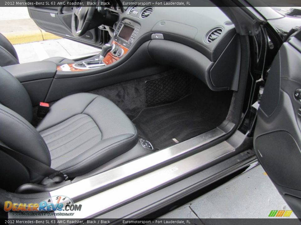 2012 Mercedes-Benz SL 63 AMG Roadster Black / Black Photo #12