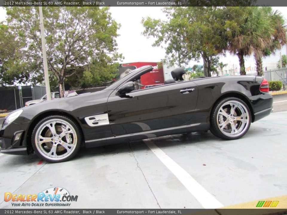 2012 Mercedes-Benz SL 63 AMG Roadster Black / Black Photo #16