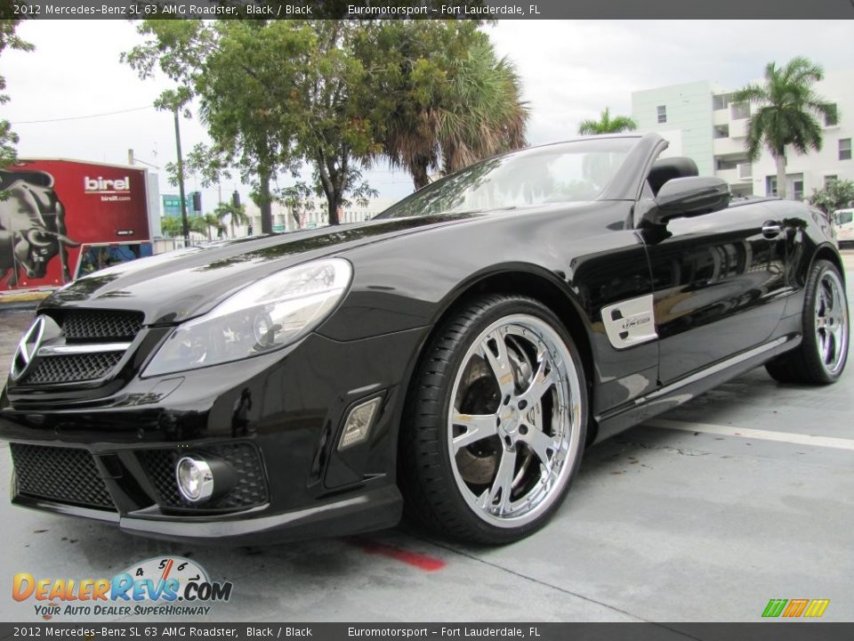 2012 Mercedes-Benz SL 63 AMG Roadster Black / Black Photo #17