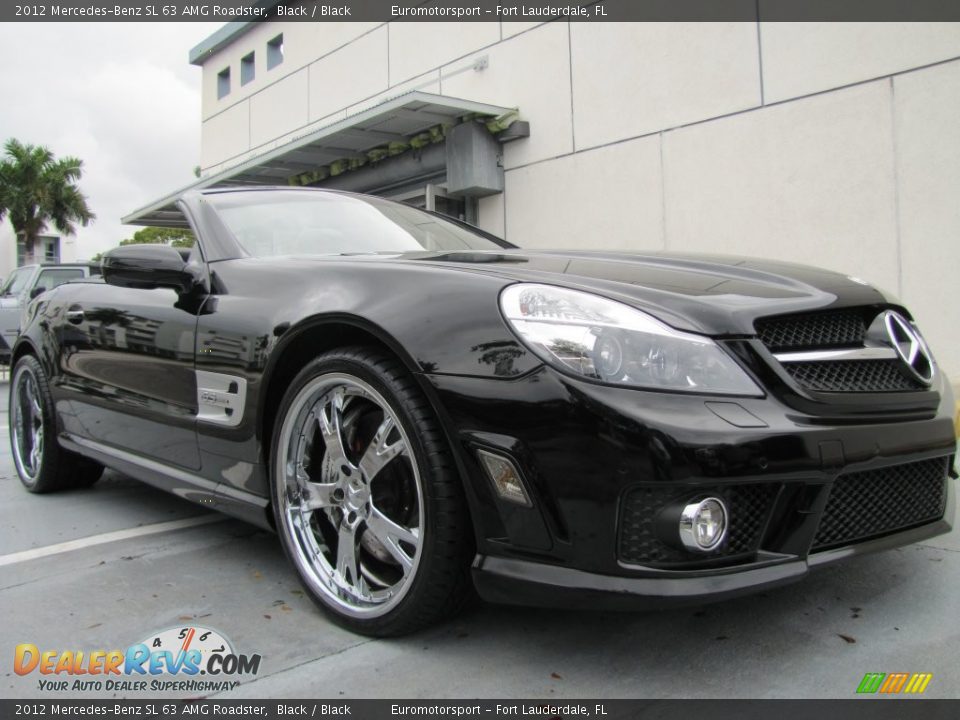 2012 Mercedes-Benz SL 63 AMG Roadster Black / Black Photo #18