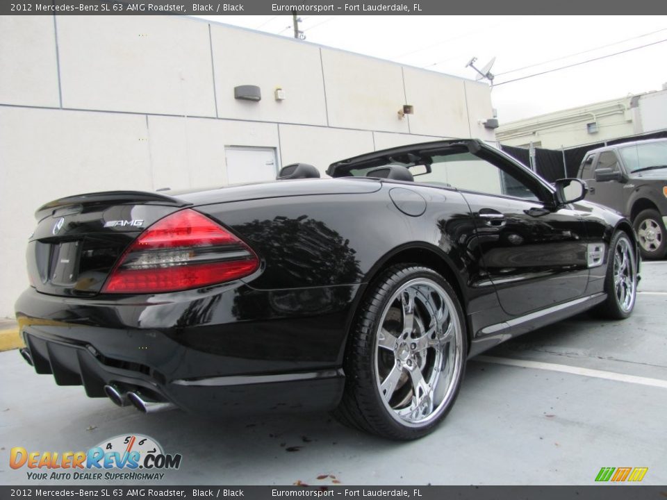 2012 Mercedes-Benz SL 63 AMG Roadster Black / Black Photo #19