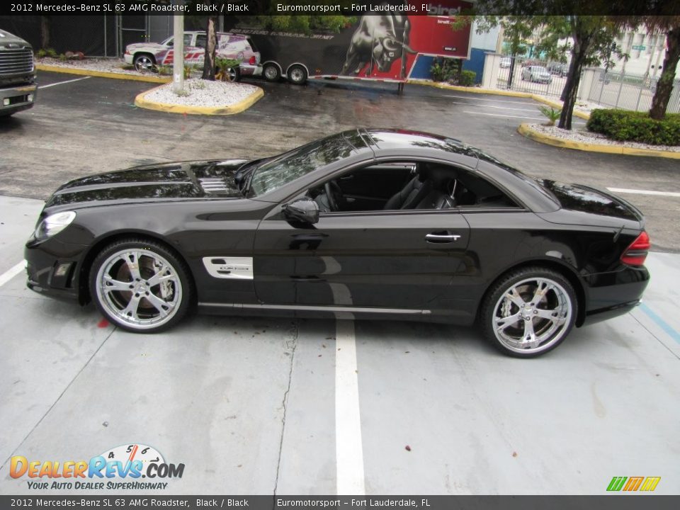 2012 Mercedes-Benz SL 63 AMG Roadster Black / Black Photo #24
