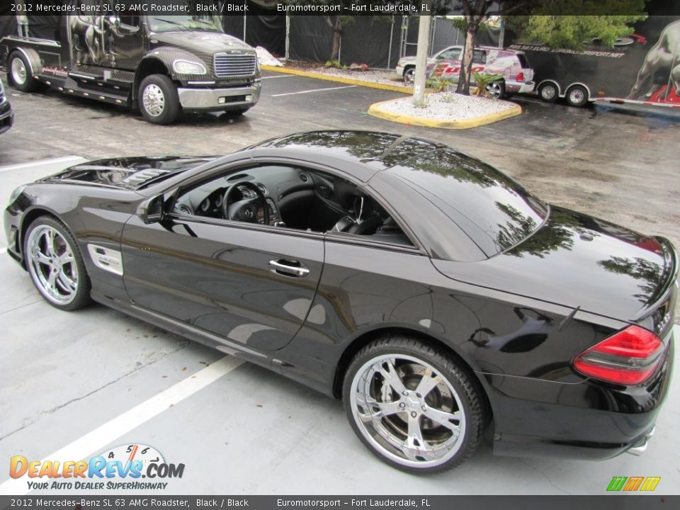 2012 Mercedes-Benz SL 63 AMG Roadster Black / Black Photo #25