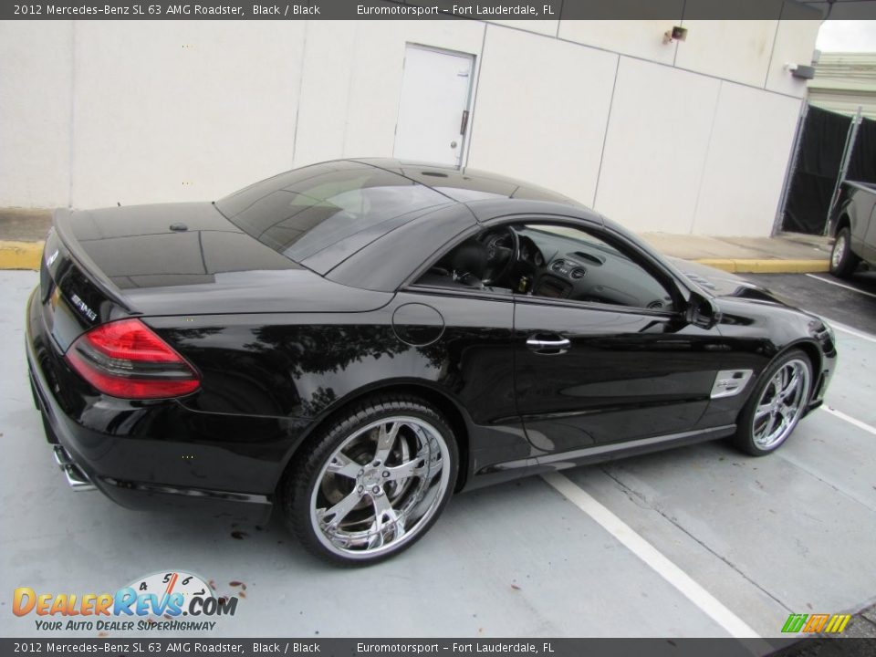 2012 Mercedes-Benz SL 63 AMG Roadster Black / Black Photo #26