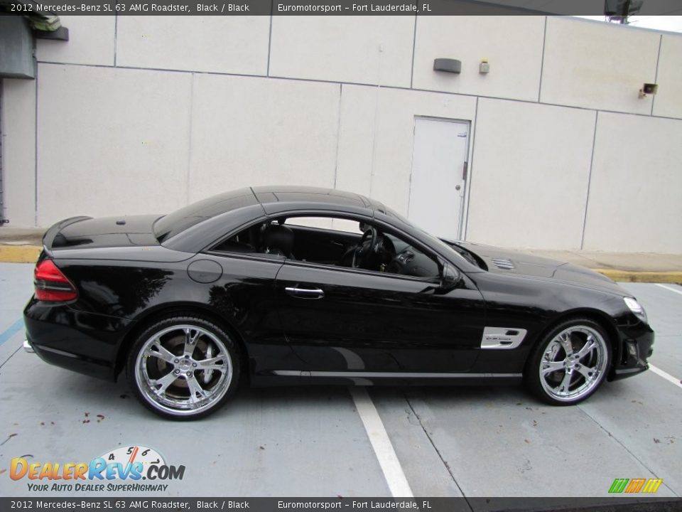 2012 Mercedes-Benz SL 63 AMG Roadster Black / Black Photo #27
