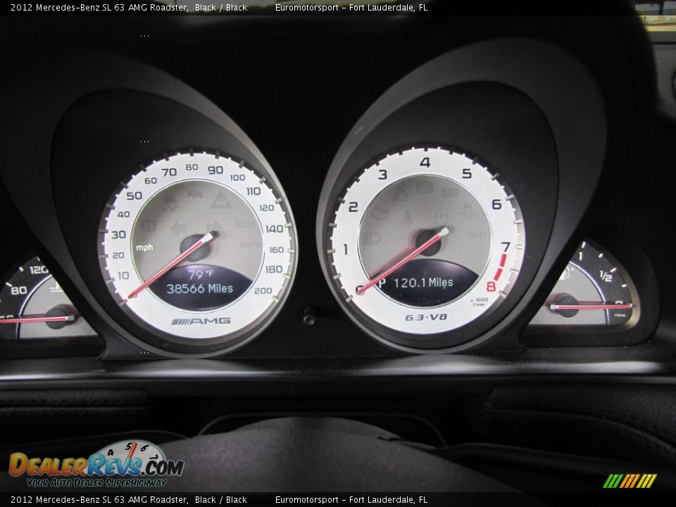 2012 Mercedes-Benz SL 63 AMG Roadster Black / Black Photo #29