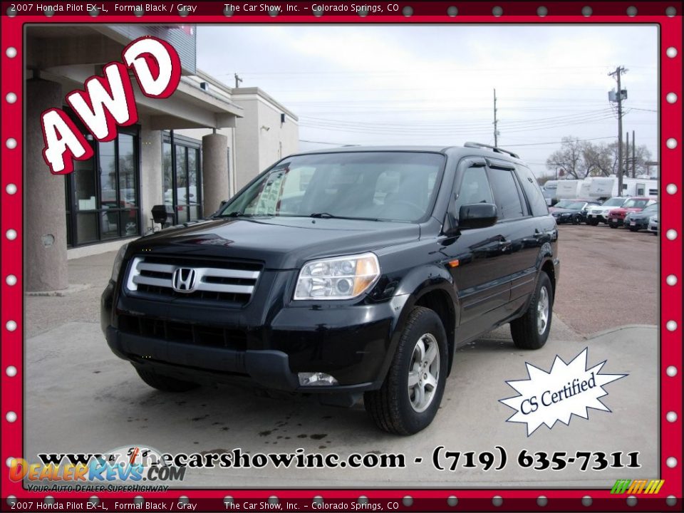 2007 Honda Pilot EX-L Formal Black / Gray Photo #1