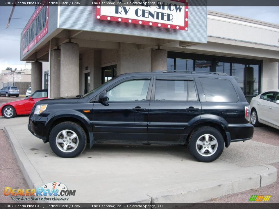 2007 Honda Pilot EX-L Formal Black / Gray Photo #2